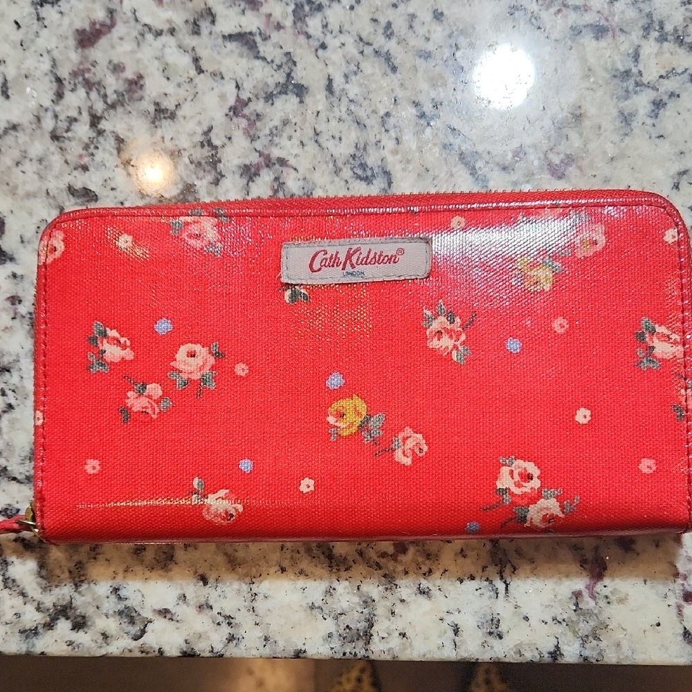 Cath Kidston Vibrant Red Floral Wallet